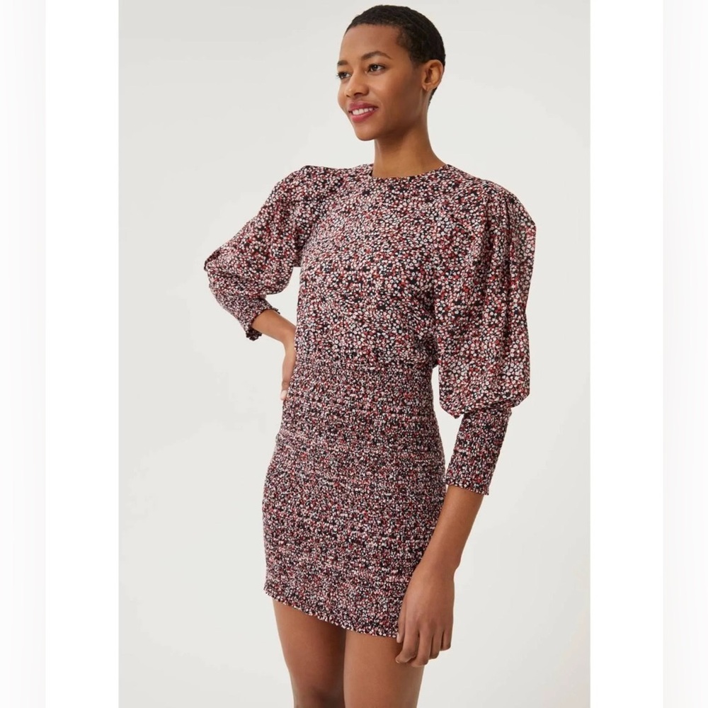 Rebecca Minkoff Tabby Dress, Red Multi Floral Fall Mini XS